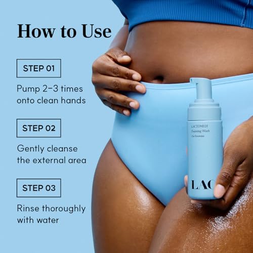 LACTOMEDI Jabón Espumoso Femenino | Limpiador Suave para Higiene Íntima | Fórmula Equilibrada pH para Piel Sensible | Tratamiento de Infecciones por - imagen 8