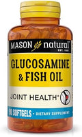 Suplemento de Glucosamina y Aceite de Pescado MASON NATURAL con DHA y Omega 3 para Soporte de Articulaciones y Músculos, 30 Cápsulas Blandas - imagen 1