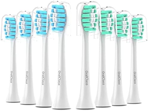 Cabezas de Cepillo de Repuesto OralClass para Philips Sonicare, Mango Click-on, Suaves Medias, Paquete de 8 Recargas - imagen 1