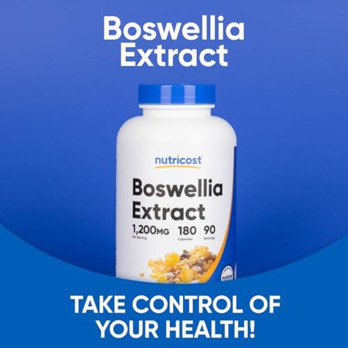 Nutricost Extracto de Boswellia 180 Cápsulas - 90 Porciones por Botella, Libre de Gluten y GMO, Vegano - imagen 5
