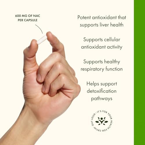 Suplemento de Salud Hepática y Antioxidante Swanson NAC N-Acetil Cisteína para Adultos - 600 mg (100 Cápsulas Veganas) - imagen 4