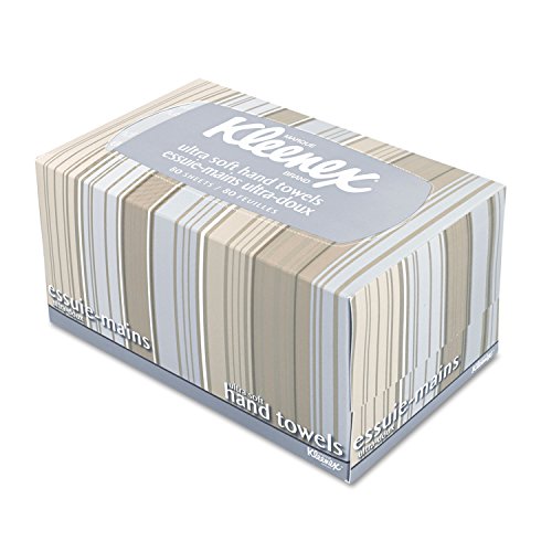Toallas de Mano KLEENEX Ultra Suaves, Caja POP-UP, 9 x 10 1/2, Blancas, 70 Toallas por Caja - imagen 2