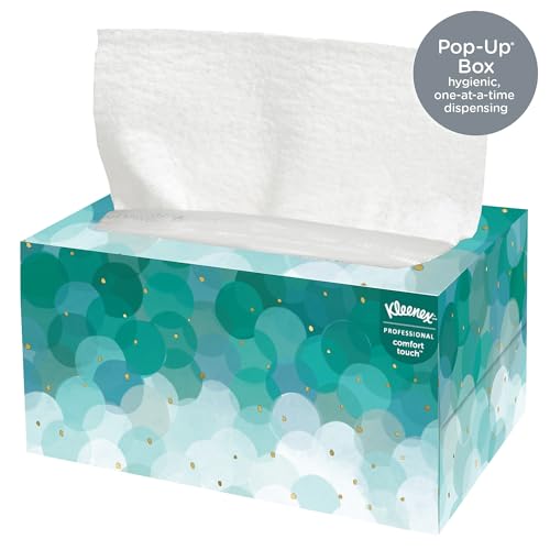 Toallas de Mano KLEENEX Ultra Suaves, Caja POP-UP, 9 x 10 1/2, Blancas, 70 Toallas por Caja - imagen 3