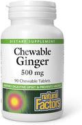 Jengibre Masticable Natural Factors 500 mg, 90 Tabletas - imagen 1