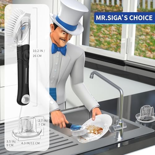 Recargas de Cepillo de Platos con Dispensador de Jabón MR.SIGA, Paquete de 4 - imagen 8