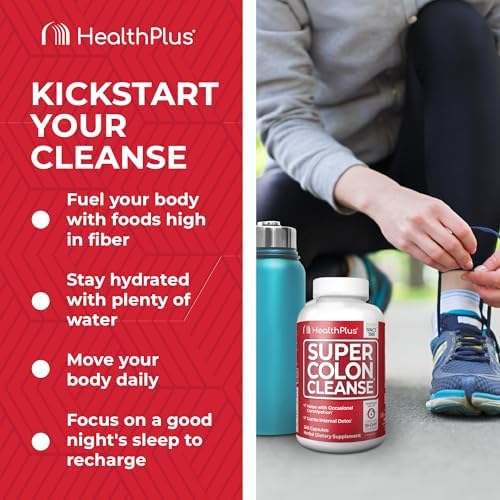 Health Plus Super Colon Cleanse, 12 oz en polvo, 68 porciones - Detox natural, alivio digestivo y limpieza suave del intestino con cáscara de - imagen 4