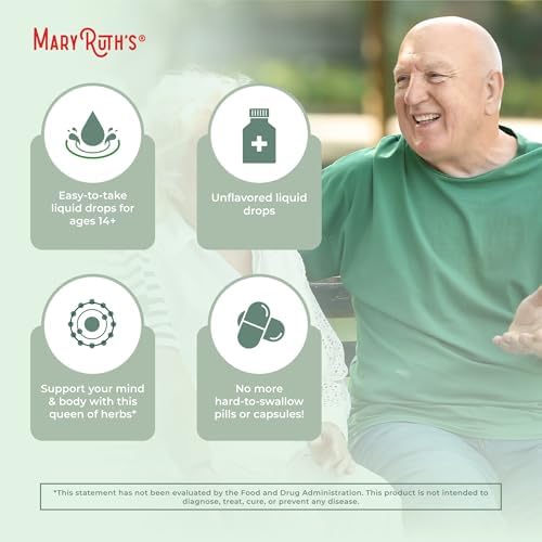 Gotas Líquidas de Albahaca Sagrada MARYRUTH'S Organics Sin Azúcar | Tulsi | Antioxidante | Apoyo Cognitivo y Digestivo | Energía | Vegano | 1 Fl Oz - imagen 6