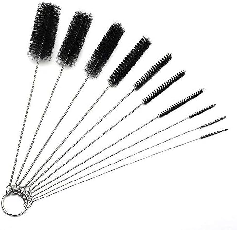 Cepillo de Popote Largo, Limpiador de Tubos de Nylon 8.2 pulgadas, Set de 10 con 10 Diámetros Diferentes - imagen 1