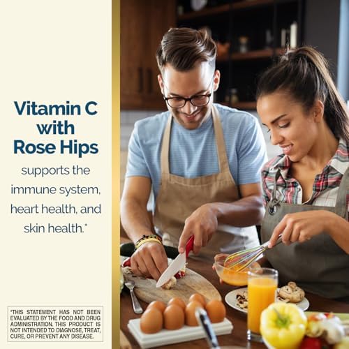 Tabletas de Vitamina C 1000 mg con Rosa Mosqueta de Nature's Wonder para la Salud Inmunológica, 250 Porciones, 250 Conteo - imagen 5