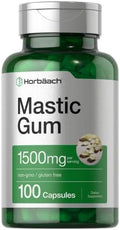 Horbäach Goma Mástica | 1500mg | 100 Cápsulas | Suplemento Sin OGM y Libre de Gluten - imagen 1