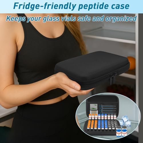 Estuche para Péptidos de 3ML – Organizador de 63 Ranuras con Bolsa de Malla, Compatible con Botellas de 3ml, Estuche de Almacenamiento para - imagen 4