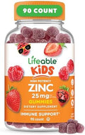 Lifeable Zinc para Niños | 25mg | Gomas de Zinc con Sabor Natural | Suplementos Vegetarianos Sin Gluten y No Transgénicos | Apoyo Inmunológico | 90 - imagen 1