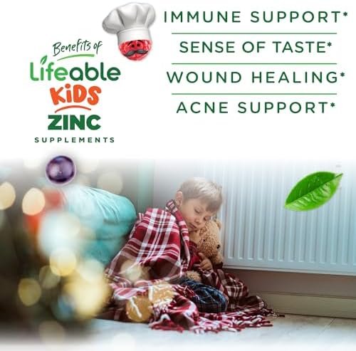 Lifeable Zinc para Niños | 25mg | Gomas de Zinc con Sabor Natural | Suplementos Vegetarianos Sin Gluten y No Transgénicos | Apoyo Inmunológico | 90 - imagen 3