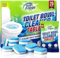 Tabletas Limpiadoras para Inodoro True Fresh 26 Piezas, Desodorante y Seguro para Sépticos, Eliminador de Olores y Manchas, Frescura Duradera Aroma - imagen 1