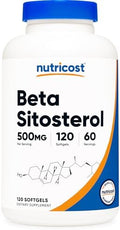 Nutricost Beta Sitosterol 120 Softgels, 500mg - Suplemento No GMO, Libre de Gluten, 60 Porciones - imagen 1