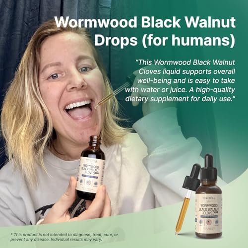 VINATURA Extracto de Ajenjo, Nogal Negro y Clavos - Limpieza y Desintoxicación con Hoja de Papaya y Semilla de Calabaza - Suplemento de 2 fl oz - imagen 7