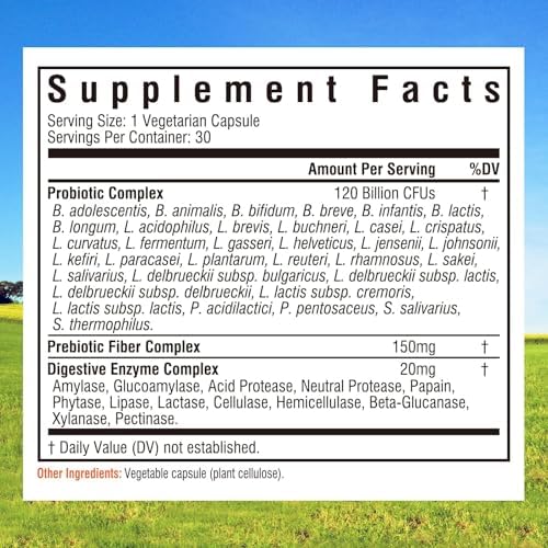 Probioticos Innate Vitality 120 Mil Millones CFUs para Hombres y Mujeres, 34 Cepas con Prebióticos y Enzimas Digestivas, Salud Inmunológica y - imagen 2