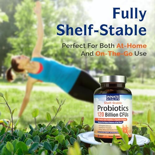 Probioticos Innate Vitality 120 Mil Millones CFUs para Hombres y Mujeres, 34 Cepas con Prebióticos y Enzimas Digestivas, Salud Inmunológica y - imagen 8
