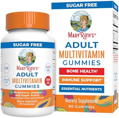 Multivitamínico MaryRuth Organics para Mujeres y Hombres | Gummy Sin Azúcar | 60 Unidades | Vitaminas C, D, E, B, Biotina y Zinc | Vegano y Sin Gluten - imagen 1