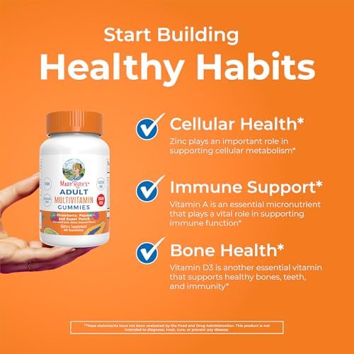 Multivitamínico MaryRuth Organics para Mujeres y Hombres | Gummy Sin Azúcar | 60 Unidades | Vitaminas C, D, E, B, Biotina y Zinc | Vegano y Sin Gluten - imagen 5