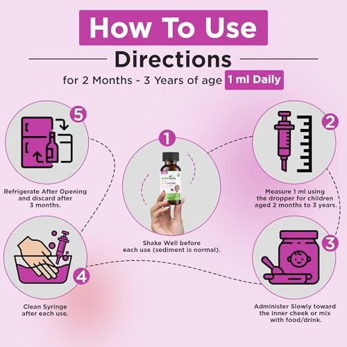 Wellements Gotas Orgánicas de Multivitaminas para Bebés (30 ml) - Sabor Cereza, Vitaminas Líquidas para Infantes y Niños Pequeños (2 Meses+) - Apoyo - imagen 6