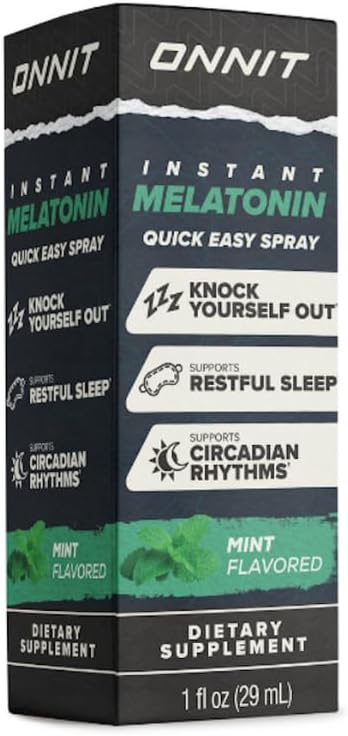 Spray de Melatonina Líquida ONNIT para Dormir, IGEN™ No Transgénico, Sabor Menta, 3mg por Spray, 1 fl oz - imagen 4