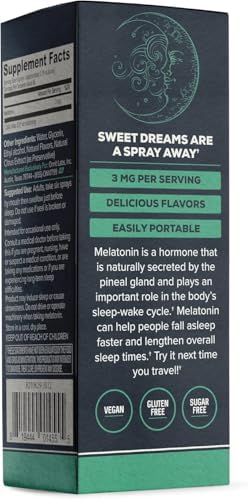 Spray de Melatonina Líquida ONNIT para Dormir, IGEN™ No Transgénico, Sabor Menta, 3mg por Spray, 1 fl oz - imagen 5