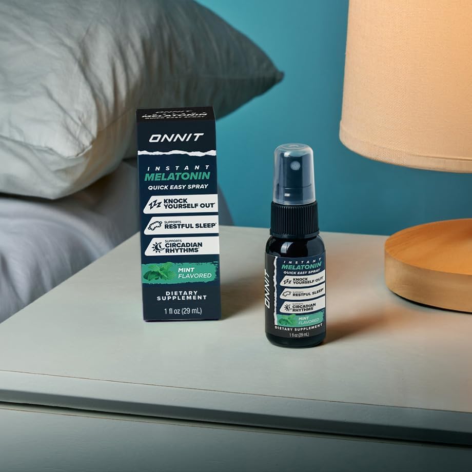 Spray de Melatonina Líquida ONNIT para Dormir, IGEN™ No Transgénico, Sabor Menta, 3mg por Spray, 1 fl oz - imagen 6