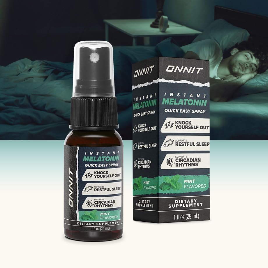 Spray de Melatonina Líquida ONNIT para Dormir, IGEN™ No Transgénico, Sabor Menta, 3mg por Spray, 1 fl oz - imagen 7