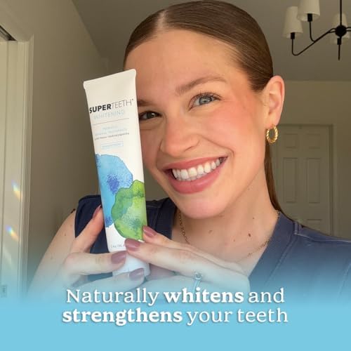 Pasta Dental SuperTeeth Blanqueadora con Nano Hidroxiapatita, Sin Flúor, con Xilitol, Refresca el Aliento, Combate Caries y Elimina Placa, Sabor Menta - imagen 4