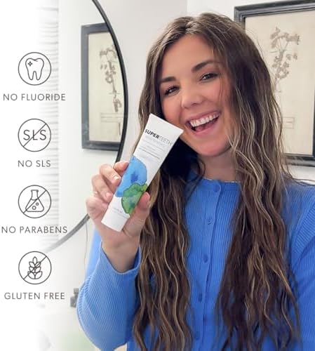 Pasta Dental SuperTeeth Blanqueadora con Nano Hidroxiapatita, Sin Flúor, con Xilitol, Refresca el Aliento, Combate Caries y Elimina Placa, Sabor Menta - imagen 6