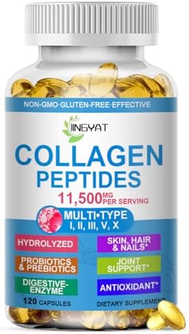 Collagen Peptides Softgels, Multi Collagen Peptide w/ Glucosamine Chondroitin MSM Biotin, Hydrolyzed Collagen Peptides Complex for Women Supports Skin - imagen 1
