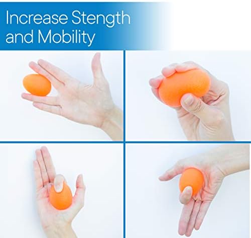RMS 4-Pack Hand Exercise Balls - Physical & Occupational Therapy Kit for Strengthening Grip & Reducing Stiffness - Arthritis Pain Relief Exerciser for - imagen 4