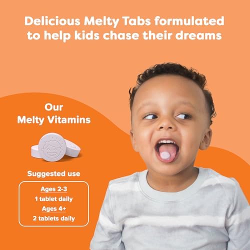 Vitaminas B6 Renzo's para Niños, 60 Tabletas Melty Sin Azúcar, Sabor Naranja Oh Oh Oh - imagen 5