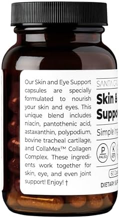 Cápsulas Santa Cruz Paleo para Piel y Ojos, Fórmula Diaria Simple, Ingredientes Limpios, Libre de Gluten, Amigable con Keto y Paleo, 60 Cápsulas - imagen 6