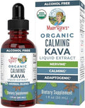 Extracto Líquido de Raíz de Kava MaryRuth's para Calma y Relajación | Mezcla Herbal Nervina y Adaptógena | Orgánico USDA | Sin Azúcar | Sin Gluten | - imagen 1