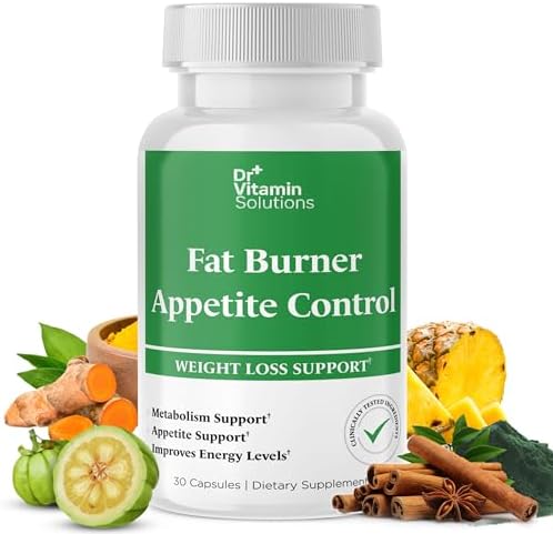 Fat Burner & Appetite Control Weight Loss Supplements for Women & Men - Metabolism Booster w/ L-Carnitine, CLA, Chromium - Appetite Suppressant for We - imagen 1
