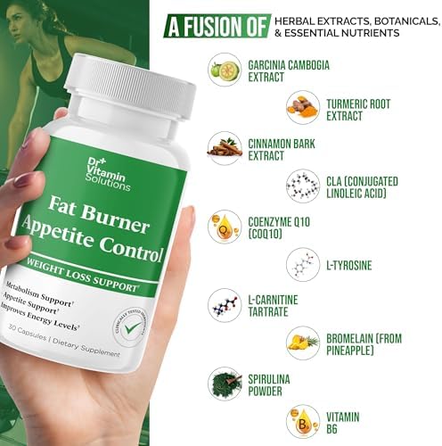 Fat Burner & Appetite Control Weight Loss Supplements for Women & Men - Metabolism Booster w/ L-Carnitine, CLA, Chromium - Appetite Suppressant for We - imagen 4