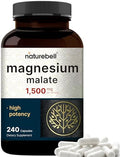 NatureBell Magnesio Malato 1,500mg, 240 Cápsulas | Quelado para Alta Absorción | Apoyo Energético y del Sistema Nervioso | Sin OGM, Libre de Gluten - imagen 1