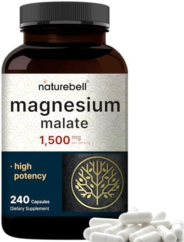 NatureBell Magnesio Malato 1,500mg, 240 Cápsulas | Quelado para Alta Absorción | Apoyo Energético y del Sistema Nervioso | Sin OGM, Libre de Gluten - imagen 1