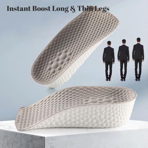Plantillas Elevadoras para Hombres y Mujeres, Almohadillas Ortopédicas para Arco del Pie, 3 Pares (1.5cm, 2.5cm, 3.5cm) - Color Gris - imagen 6