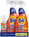 Spray Quitamanchas Tide con Oxi | Quitamanchas para Ropa, Alfombra, Tapicería y Camas de Mascotas | 22 Fl Oz (Paquete de 2) y 3 Fl Oz - imagen 1