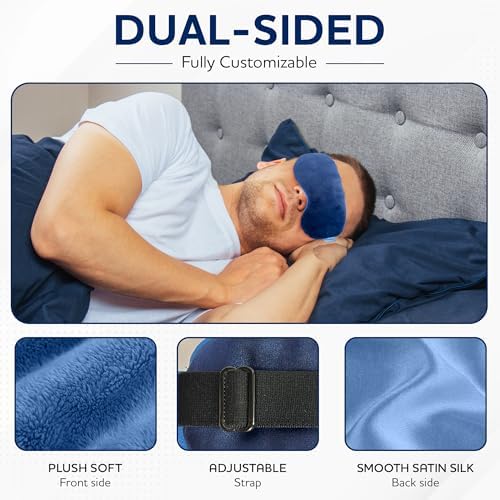 MDselect Microwavable & Freezable Hydro Beads Eye Mask - Warm & Cold Therapy for Dry Eyes, Styes, Blepharitis & Sinus Relief - imagen 4