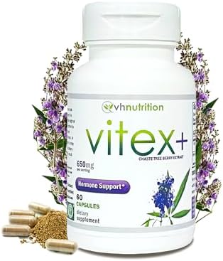 VH Nutrition VITEX+ | Suplemento de Vitex para Mujeres | Apoyo a la Fertilidad y Balance Hormonal* | 650mg por Porción | 60 Cápsulas - imagen 4