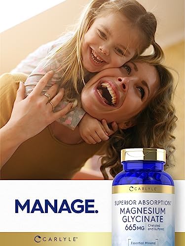 Carlyle Magnesio Glicinato | 665 mg | 250 Cápsulas | Suplemento Mineral Esencial Sin OGM y Libre de Gluten - imagen 6