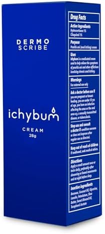 Crema Dermoscribe para Picazón Anal, Hemorroides y Pie de Atleta, con Hidrocortisona y Clioquinol, 28g - imagen 3