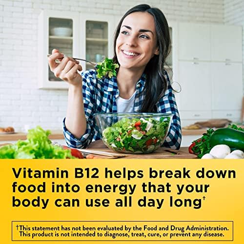 Nature Made Vitamina B12 1000 mcg, Suplemento Dietético para Apoyo al Metabolismo Energético - 90 Softgels - imagen 3