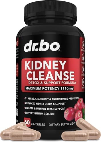 Suplemento de Apoyo Detox para Riñones - Extracto Natural de Arándano, Bayas de Juniper, Buchu y Uva Ursi para la Salud de Riñones, Vejiga y Tracto - imagen 1