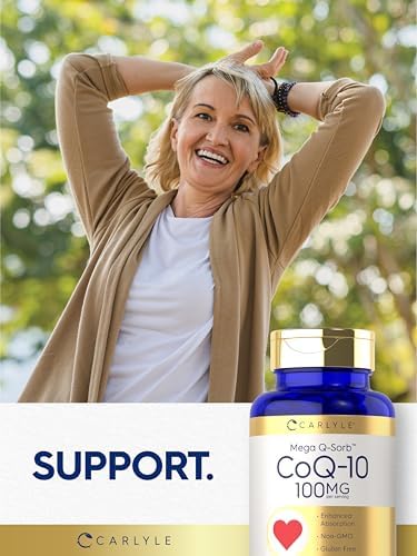 Carlyle CoQ10 100mg Softgels | 240 Cápsulas | Mega Q-Sorb Coenzima Q-10 | con Extracto de Pimienta Negra | Suplemento Sin OGM y Libre de Gluten - imagen 7