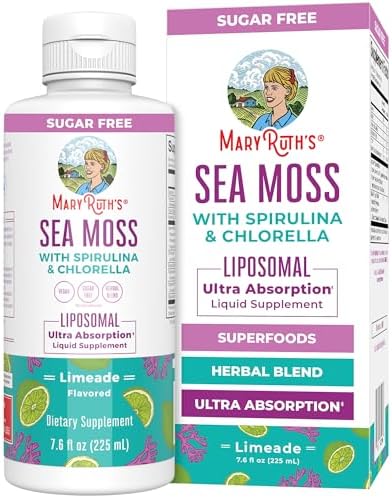 MARNYRUTH'S Organics Musgo Marino con Espirulina y Clorella Liposomal | Clorofila | Raíz de Diente de León | Superalimento | Ultra Absorción | Vegano - imagen 1